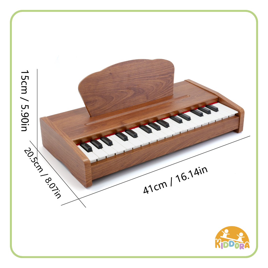 Mini Maestro Jr.: Wooden Kids Piano with Microphone