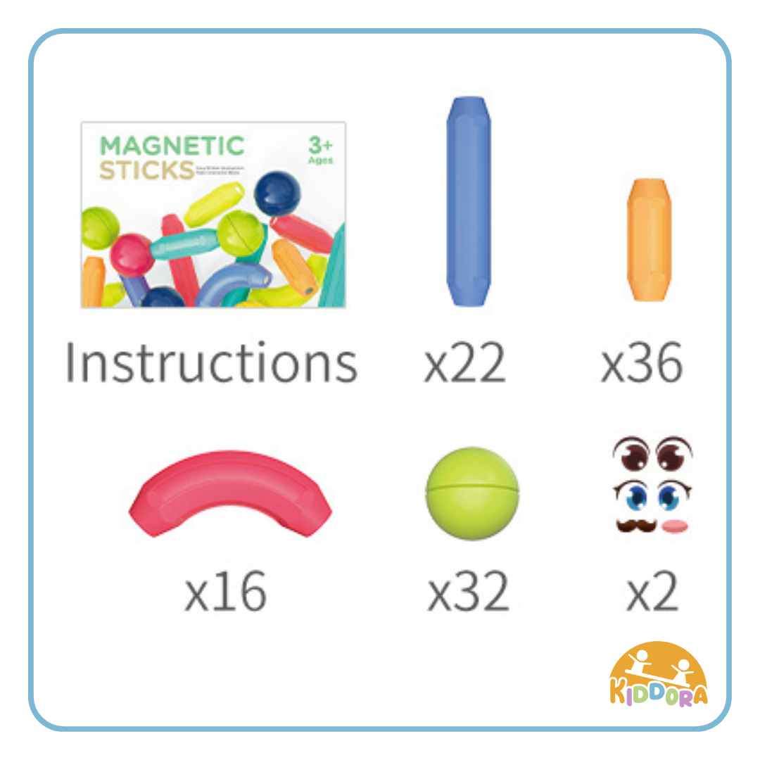 Kebo Magnetic Sticks (108 pcs)