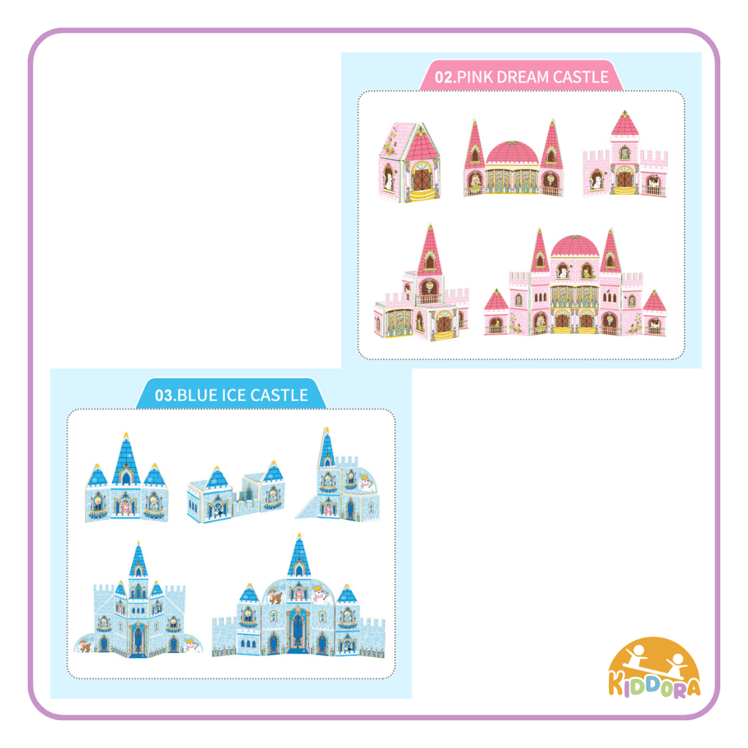 Kebo 2in1 Magic Write Castle Magnetic Tiles (65pcs)