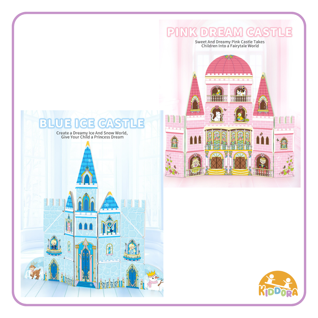 Kebo 2in1 Magic Write Castle Magnetic Tiles (65pcs)