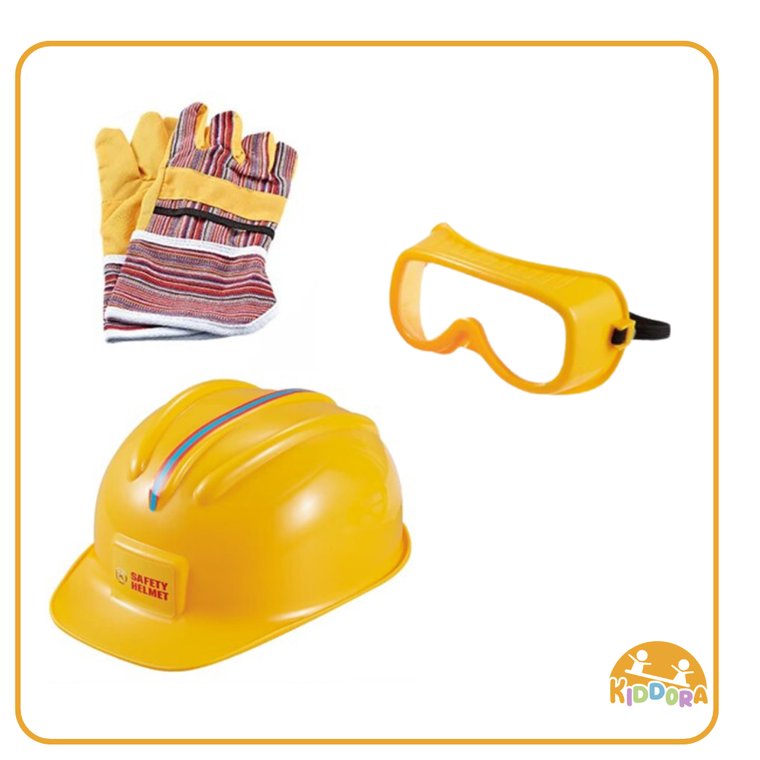 Toy Chainsaw with Safety Gear