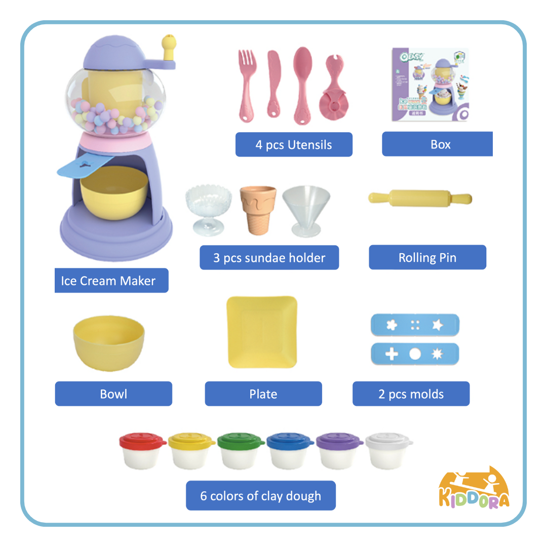 Ice Cream Maker Claydough Set