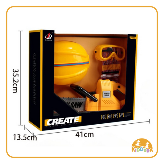 Toy Chainsaw with Safety Gear