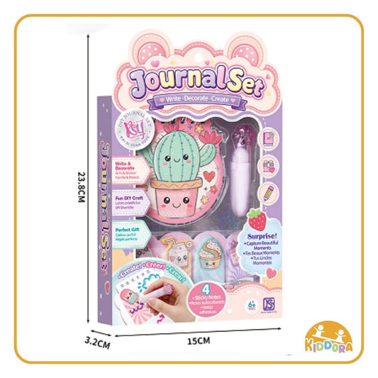 Cactus Journal Set box, 23.8 x 15 x 3.2 cm, with the cactus journal and highlighter