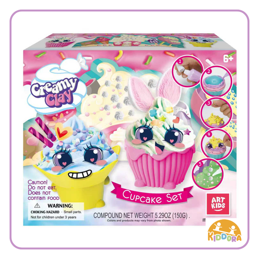 Artkids Creamy Clay Cupcake Set