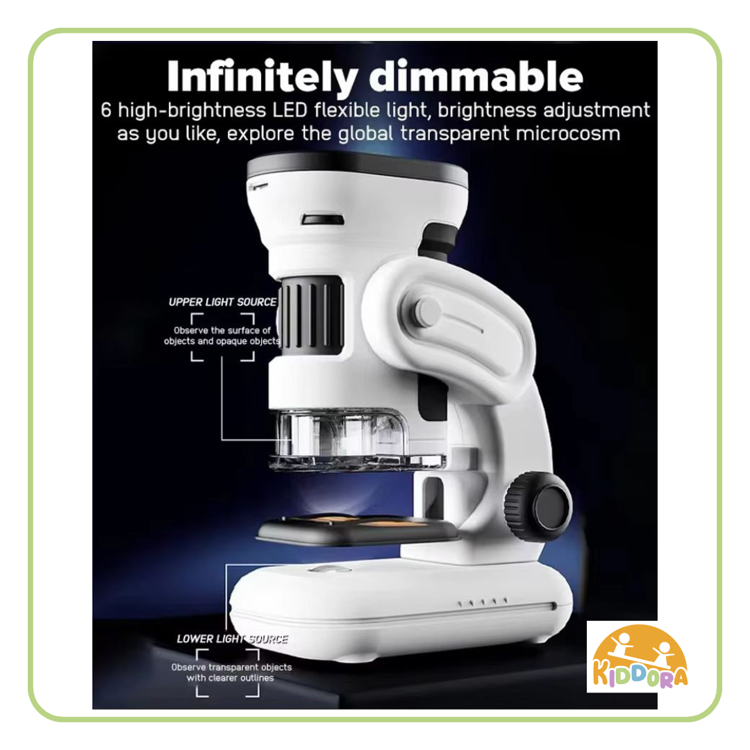 Chargeable Microscope Kids Microscope (3-way) – Kiddora