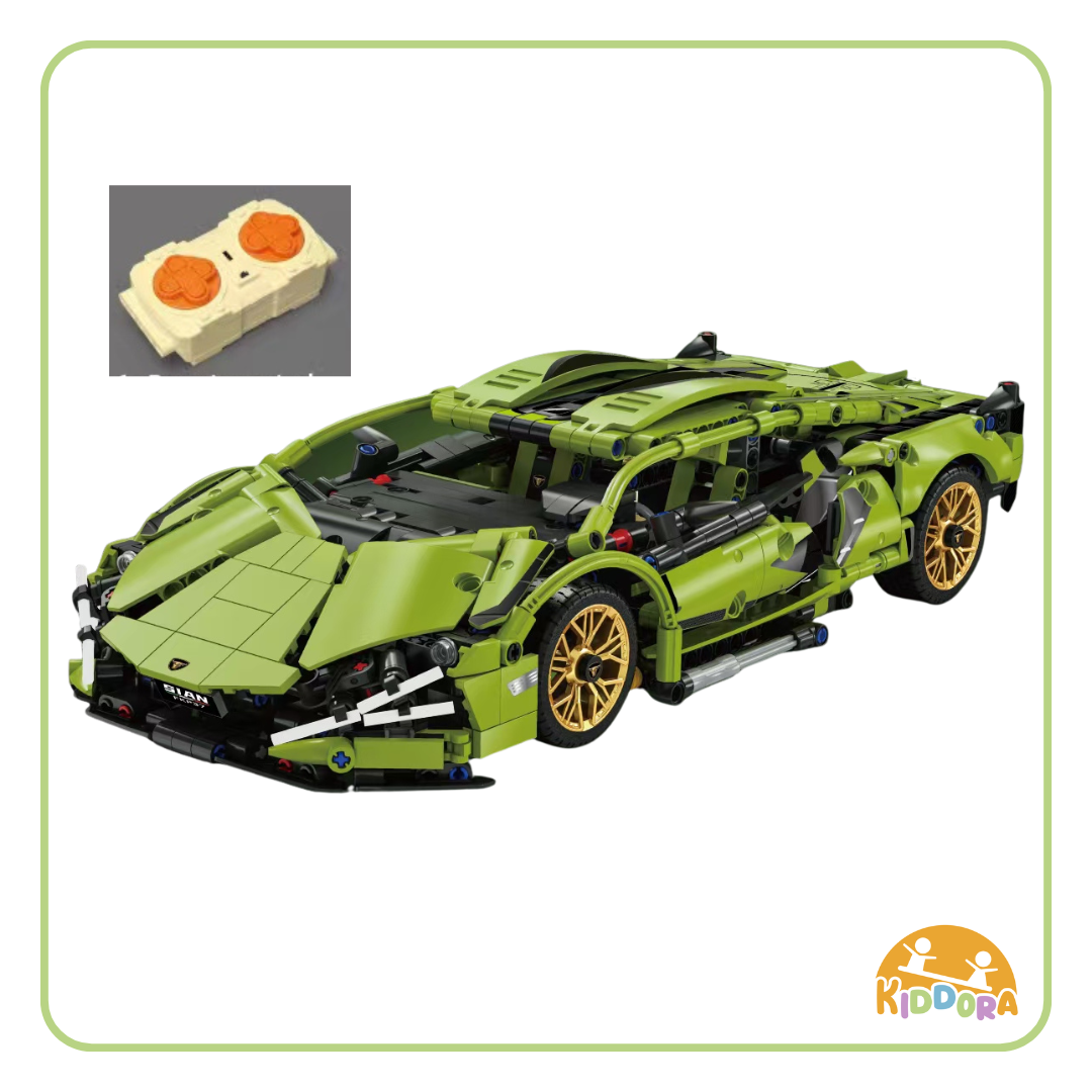 Green LR Supercar Bricks with RC