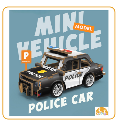 3D Wood Car Puzzle with Pullback Function