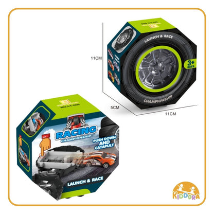Launch & Race Tire Car box, 11 x 11 x 5 cm, tire-shaped