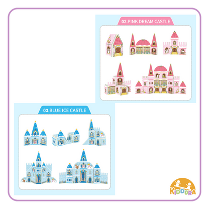 Kebo 2in1 Magic Write Castle Magnetic Tiles (65pcs)