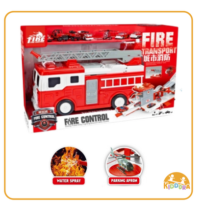2-in-1 Fire Truck & Station Set