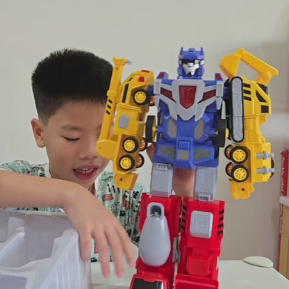 5-in-1 Magnetic Construction Transformer Robot
